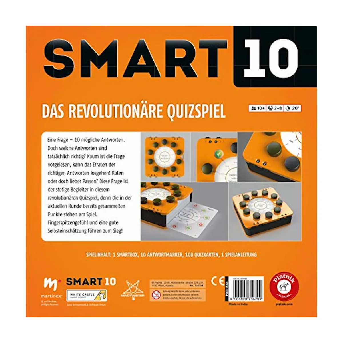 Piatnik - Smart 10 - Das Revolutionäre Quizspiel