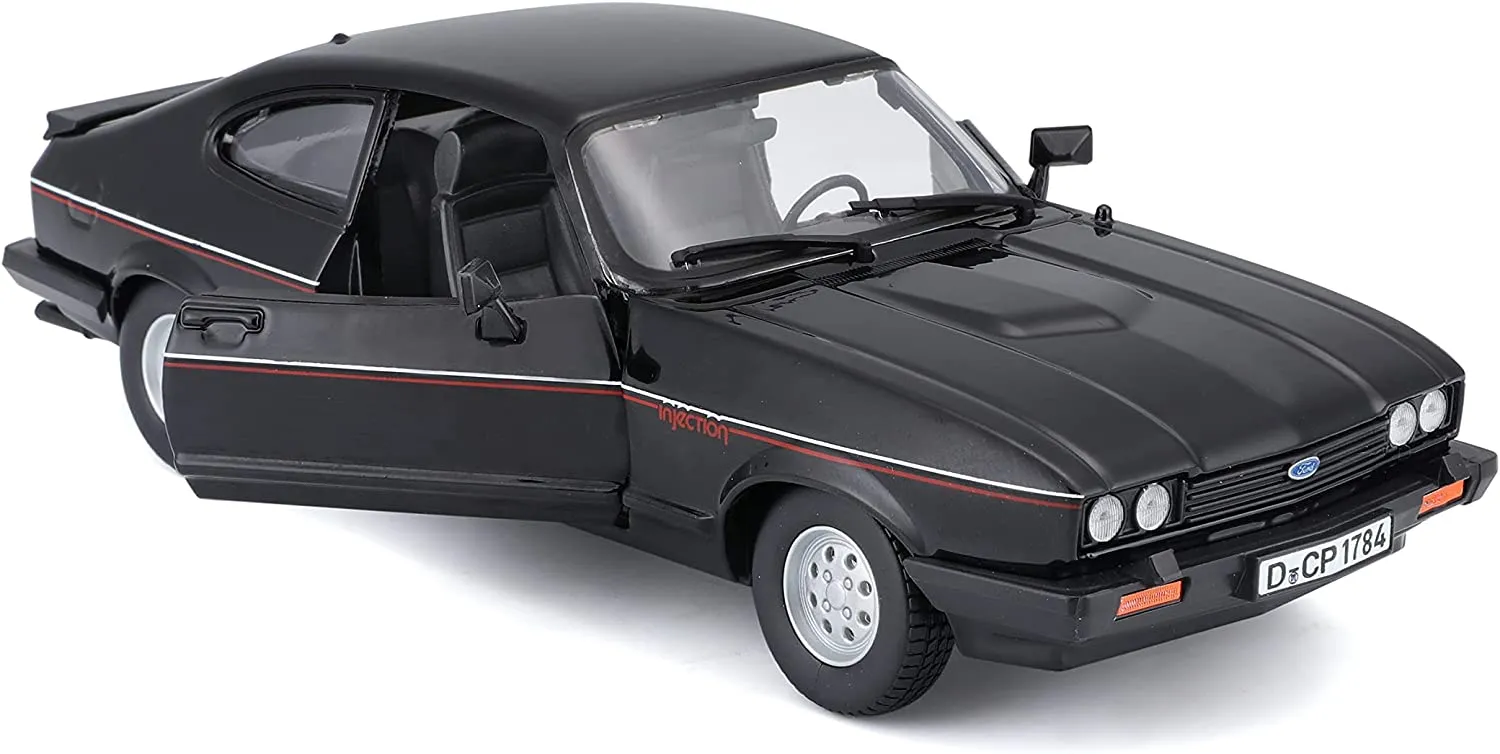 Bburago 18-21093 - Modellauto - Ford Capri '82 (schwarz, Maßstab 1:24)