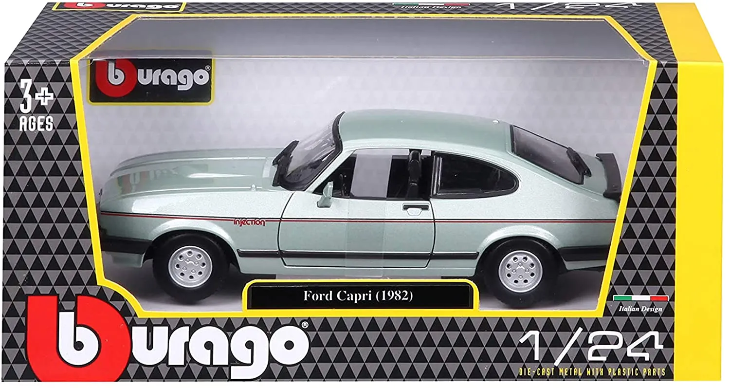 Bburago 18-21093 - Modellauto - Ford Capri '82 (grün, Maßstab 1:24)