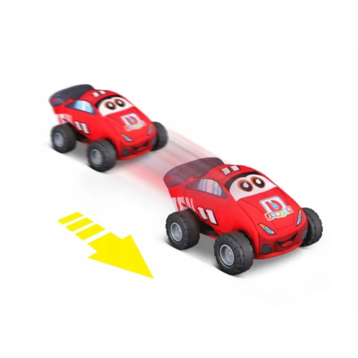 BB Junior 16-89051 - Spielzeugauto - Rennauto (rot, 14cm)