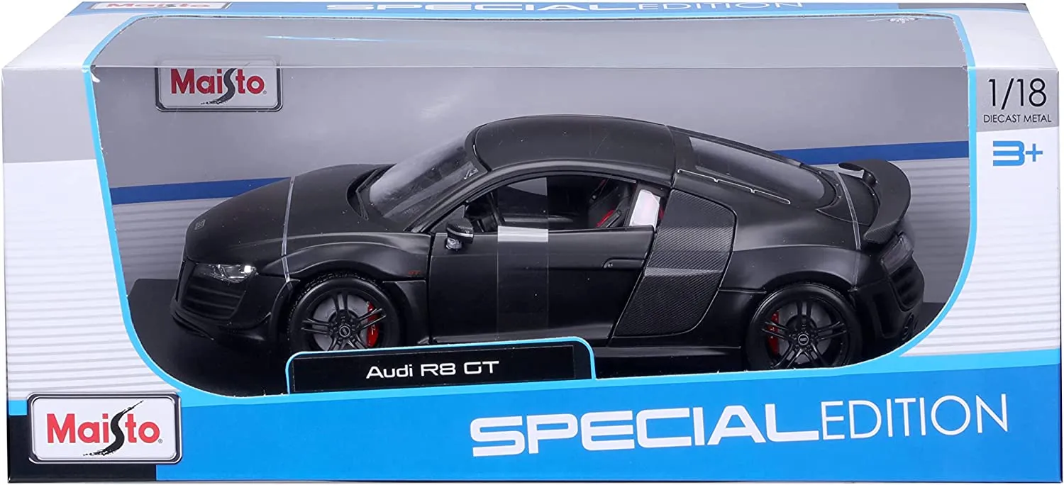 Maisto 31395 - Modellauto - Audi R8 GT3 (schwarz, Maßstab 1:18)