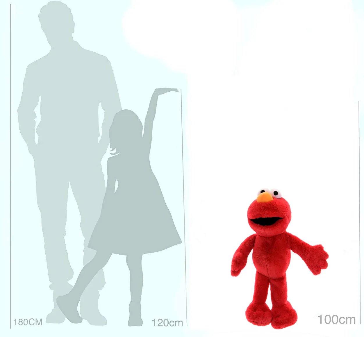 Sambro - Sesamstraße Plüschfigur - Elmo (63cm)