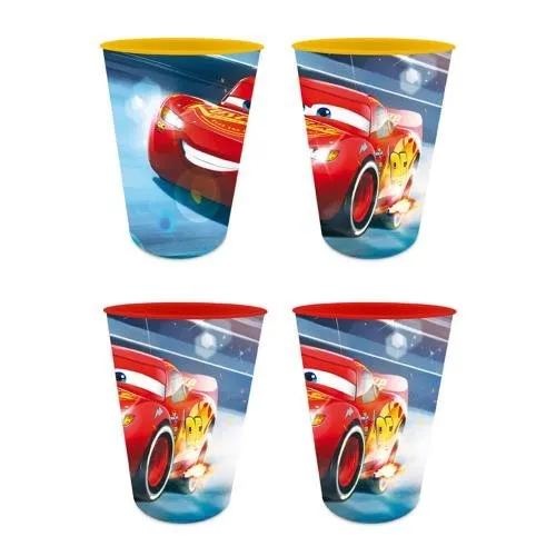 Cars Trinkbecher 4er Set Motiv 2