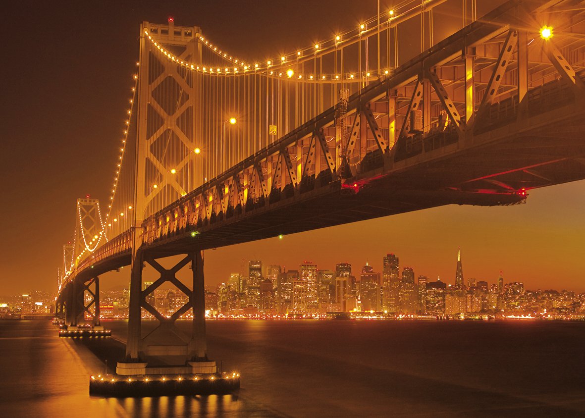 Clementoni High Quality Collection Puzzle San Francisco 1000 Teile floureszierend 