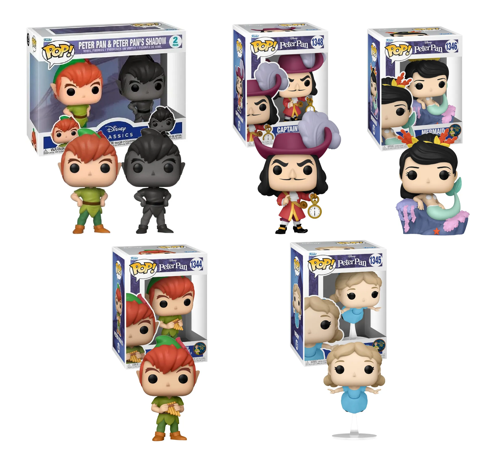 Funko Pop! - Disney Peter Pan 6er Set
