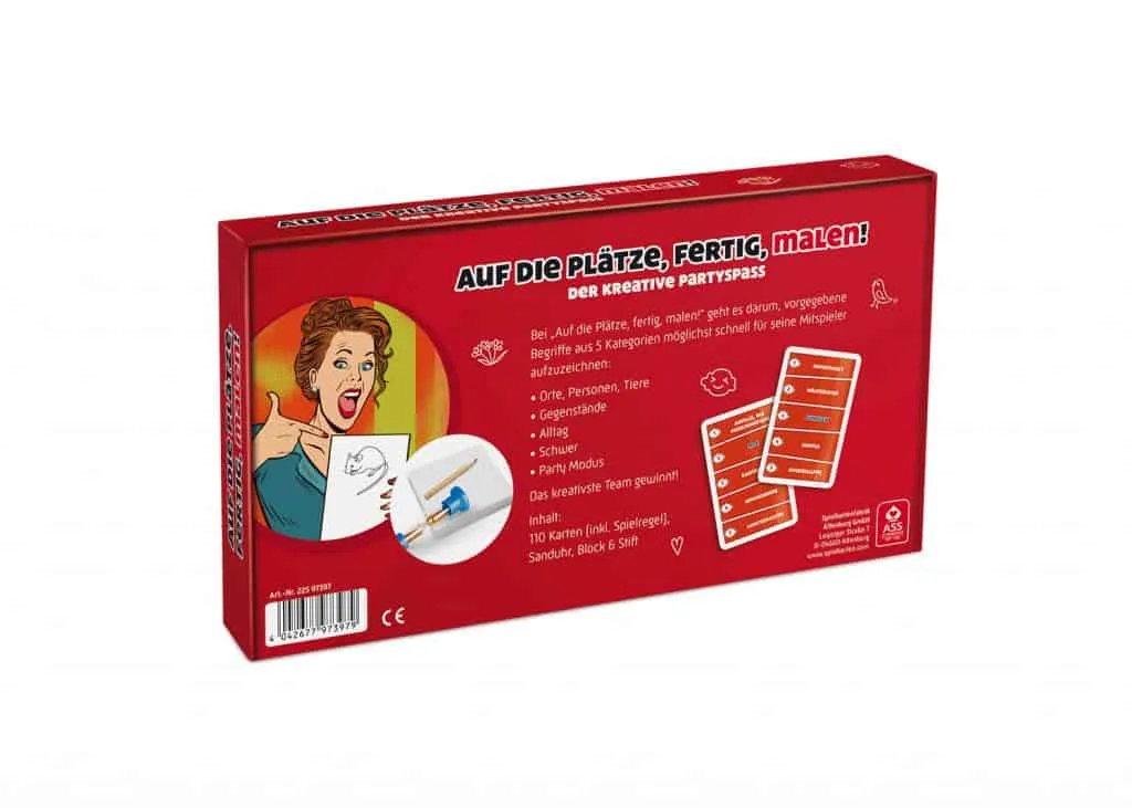 ASS Partyspiel Auf die Plätze, fertig, malen