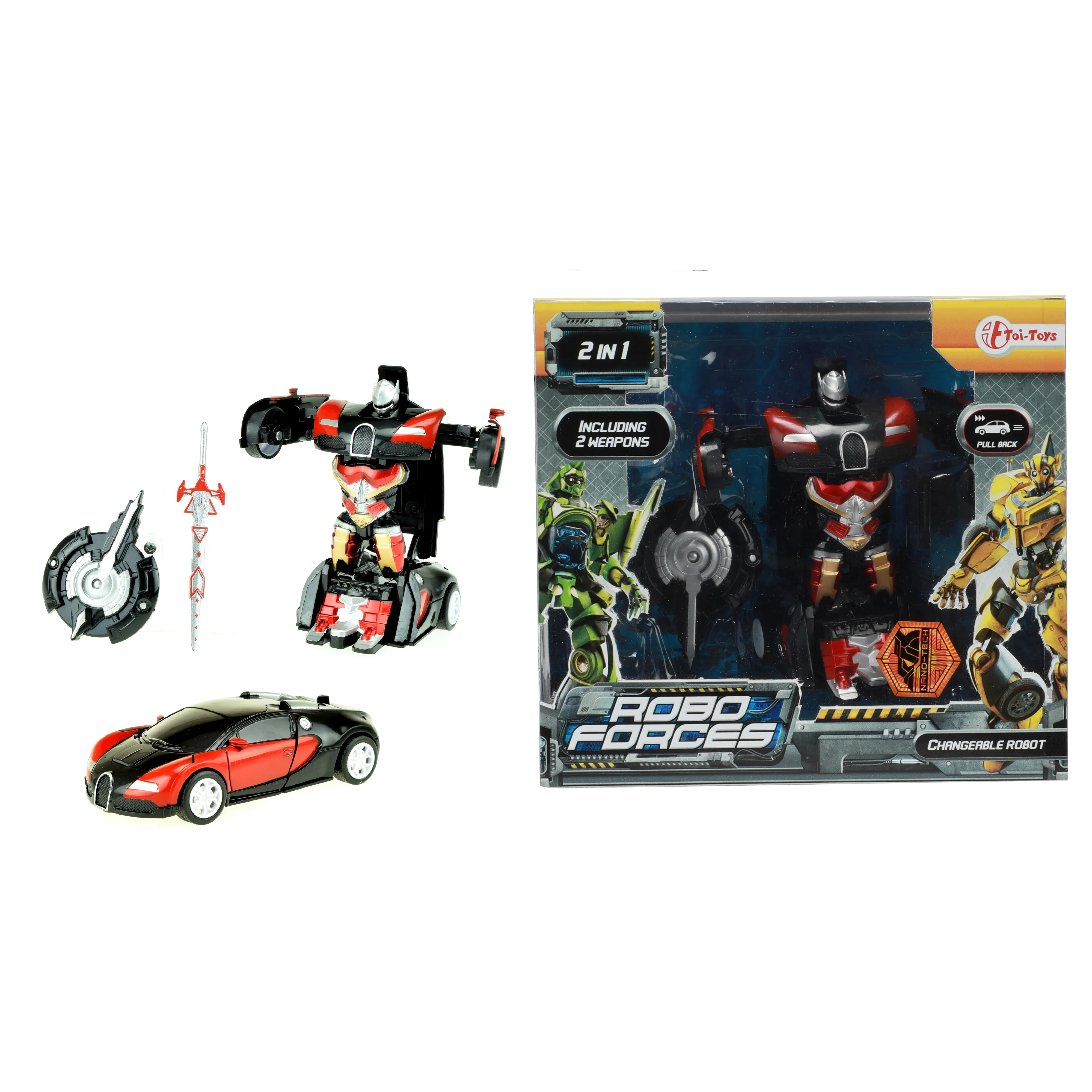 Toi-Toys - ROBOFORCES - Verwandlungsroboter Superauto