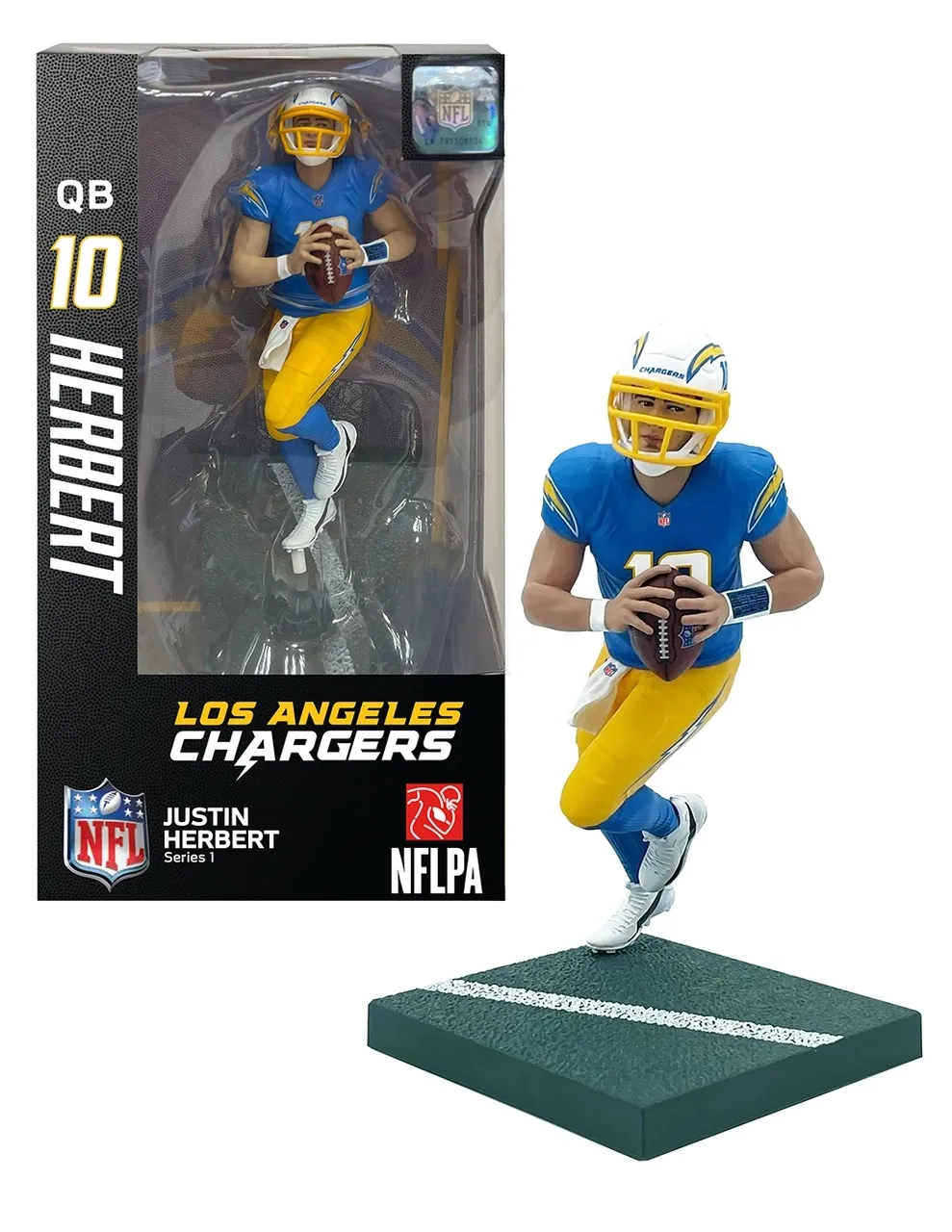 NFL Sammelfigur Series 1 - Justin Herbert (Los Angeles Chargers) [15cm]