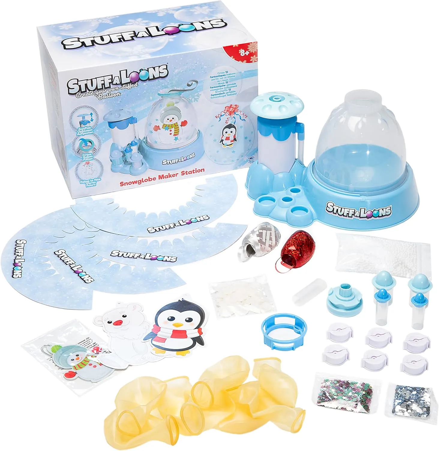 BOTI 37367 - STUFFALOONS - Schneekugel Ballon Station