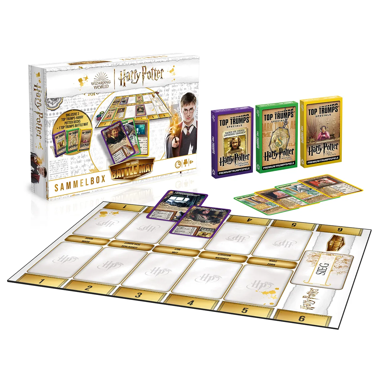 Battle Mat - Harry Potter inkl. drei Top Trumps Battle Mat - Harry Potter inkl. drei Top Trumps