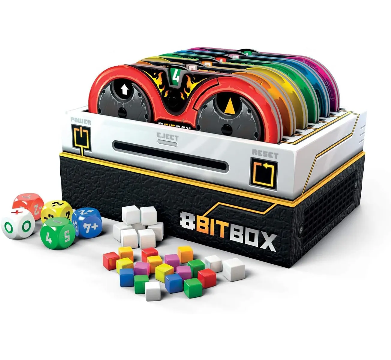 IELLO 515453 - Spielesammlung - 8 Bit Spiel Box