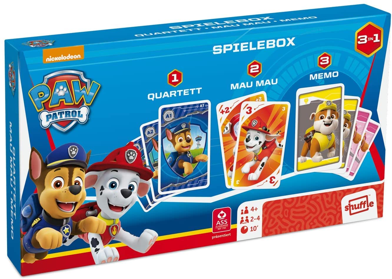 Paw Patrol Bundle: Spielesammlung + Spielebox