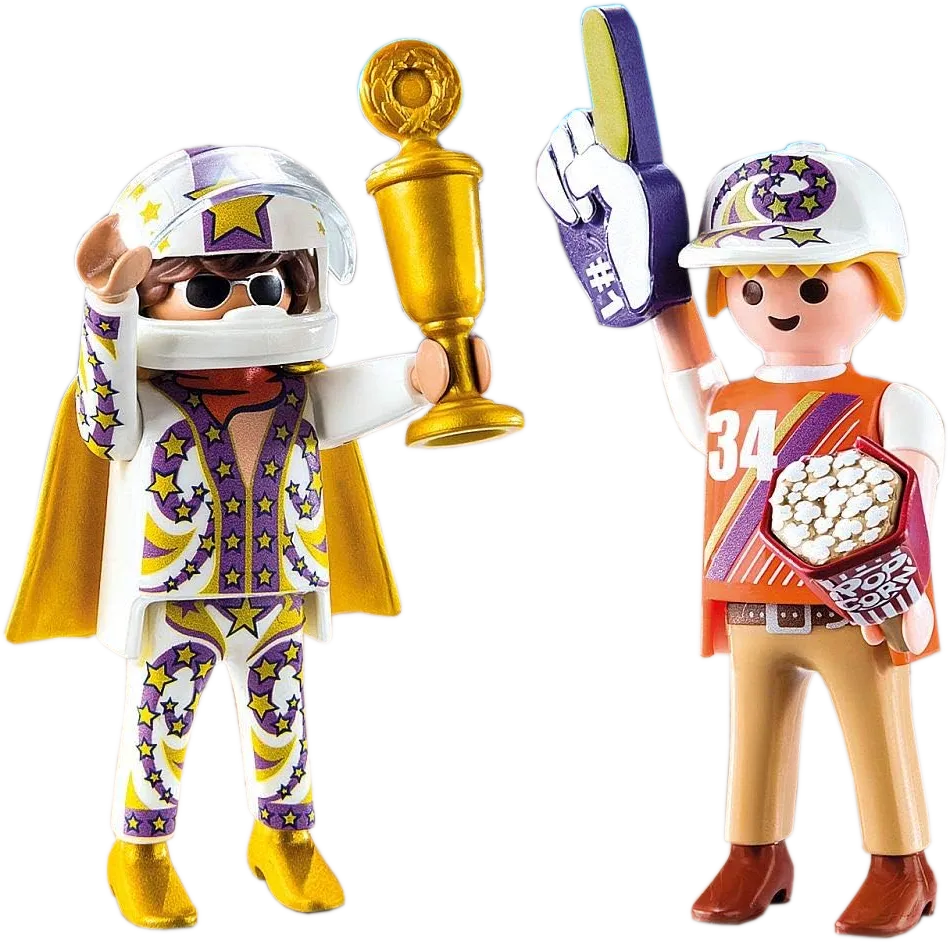 Playmobil Spielfigur - Stuntshow-Team (2er Pack)