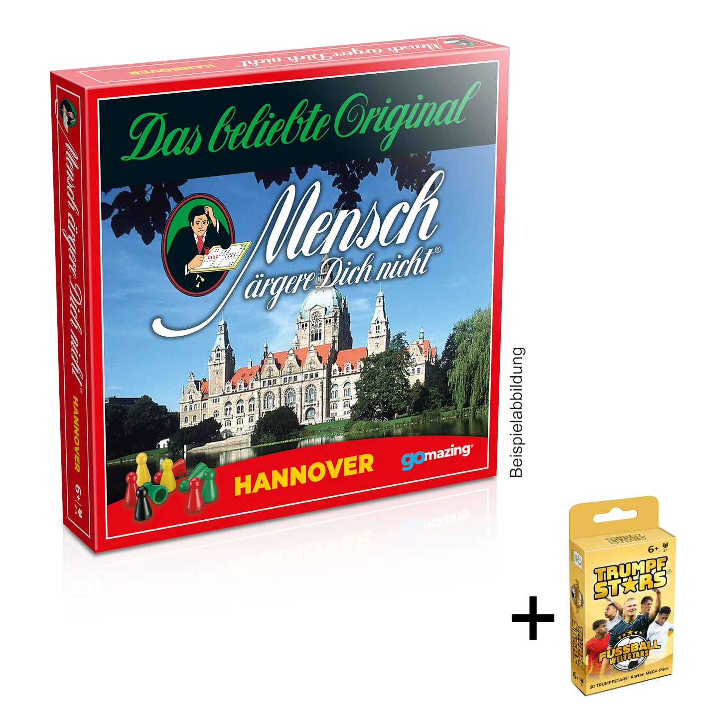 Mensch ärgere Dich nicht® - Hannover inkl. GRATISPRÄMIE Trumpfstars Fußball Weltstars