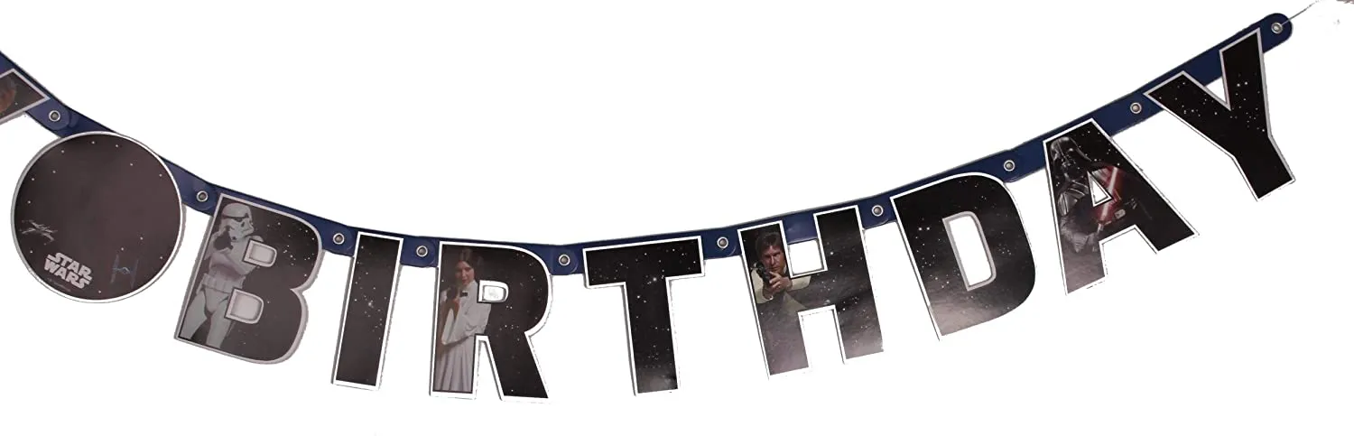 Amscan Star Wars - Happy Birthday Girlande (140cm)