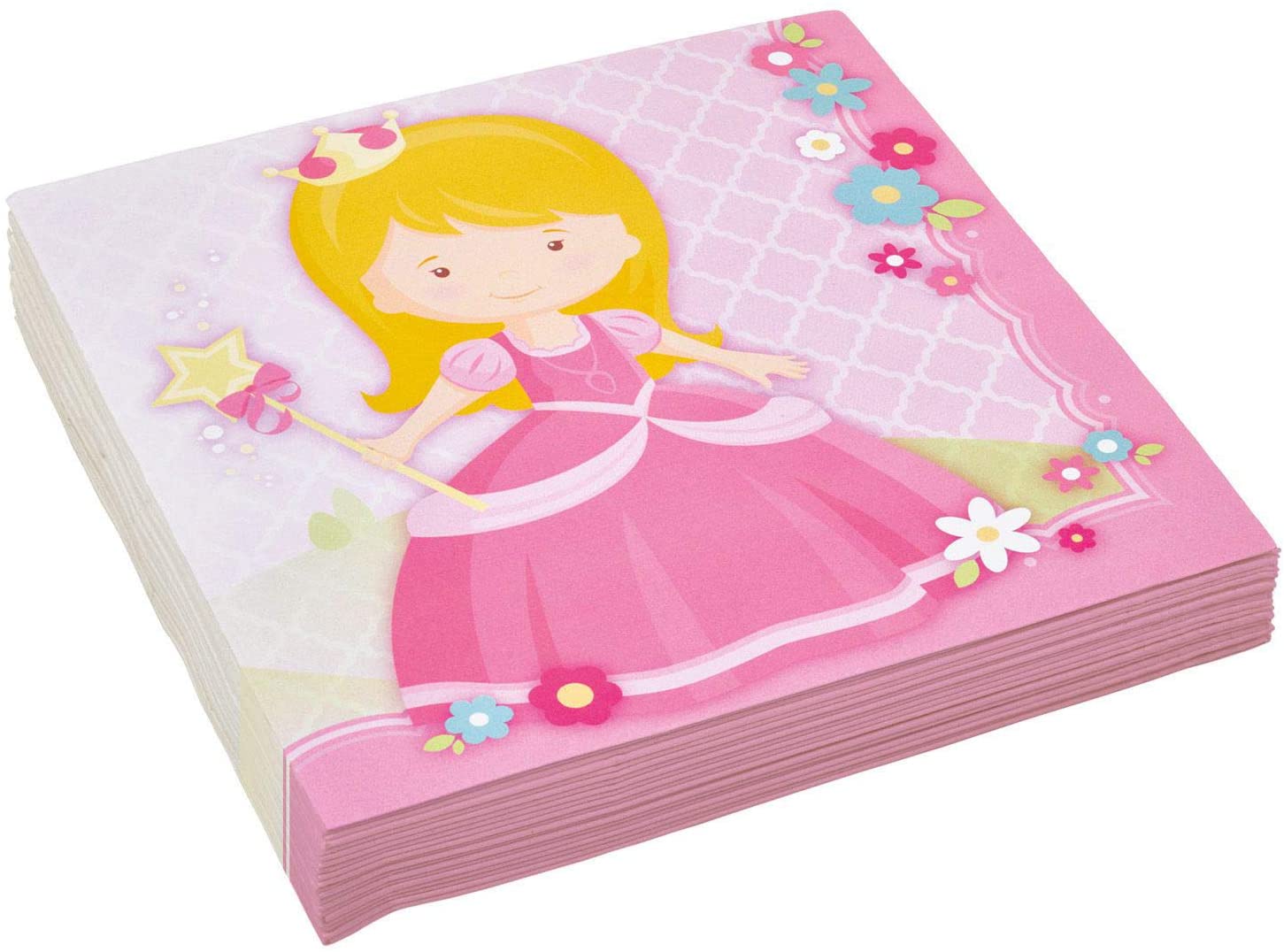 Amscan Servietten - Prinzessin (20er Pack, 33x33cm)