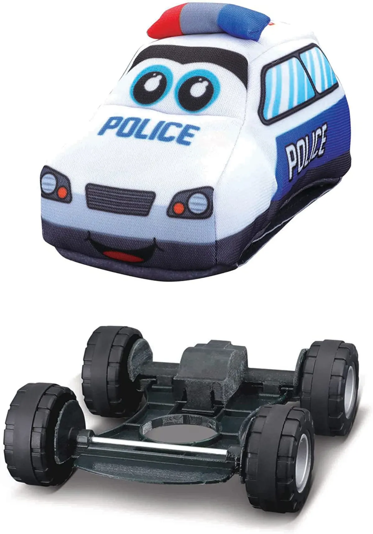 BB Junior 16-89053 - Spielzeugauto - Polizeiauto (blau-weiß, 11,5cm)