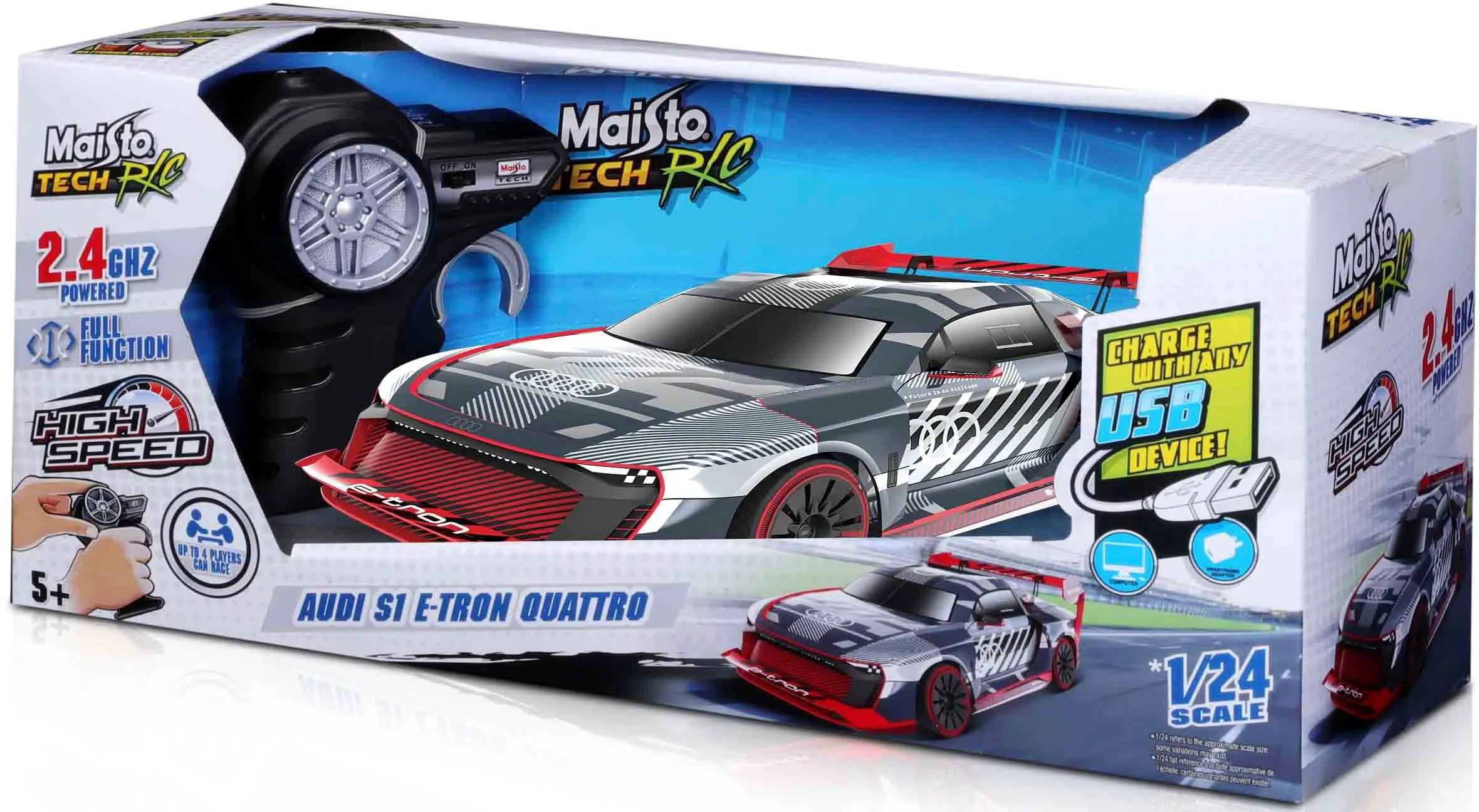 Maisto Tech 82342 - Ferngesteuertes Auto - Audi S1 e-tron (Maßstab 1:24)