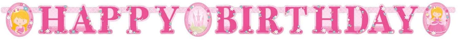 Amscan Girlande Happy Birthday - Prinzessin (177cm)