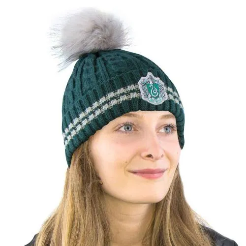 Harry Potter Beanie mit Pom-Pom - Slytherin