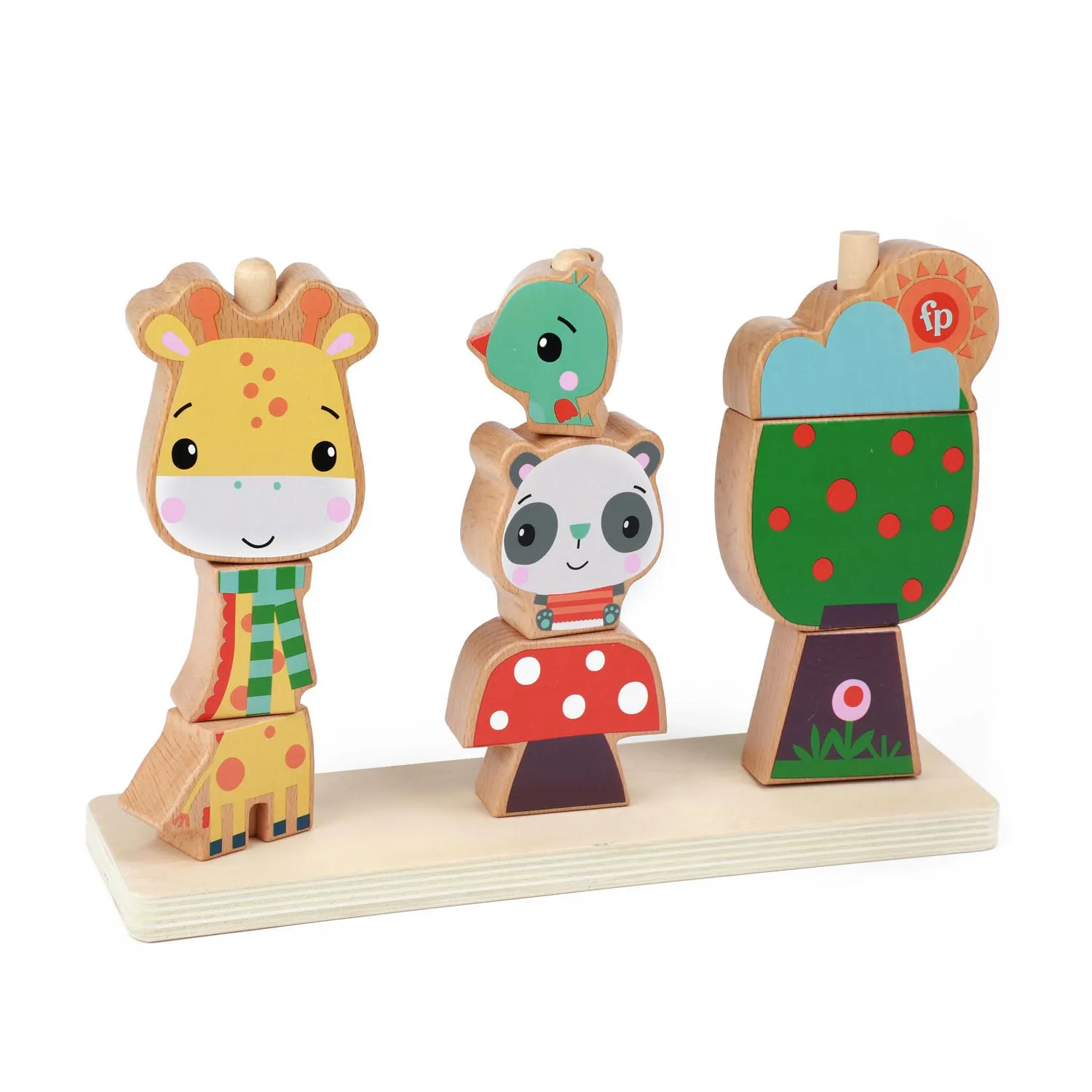 Fisher-Price - Holz-Stapelturm (9-teilig)