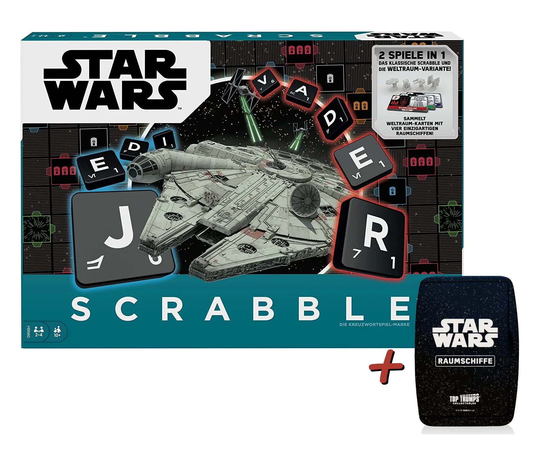 Mattel - Scrabble - Star Wars + Top Trumps Raumschiffe