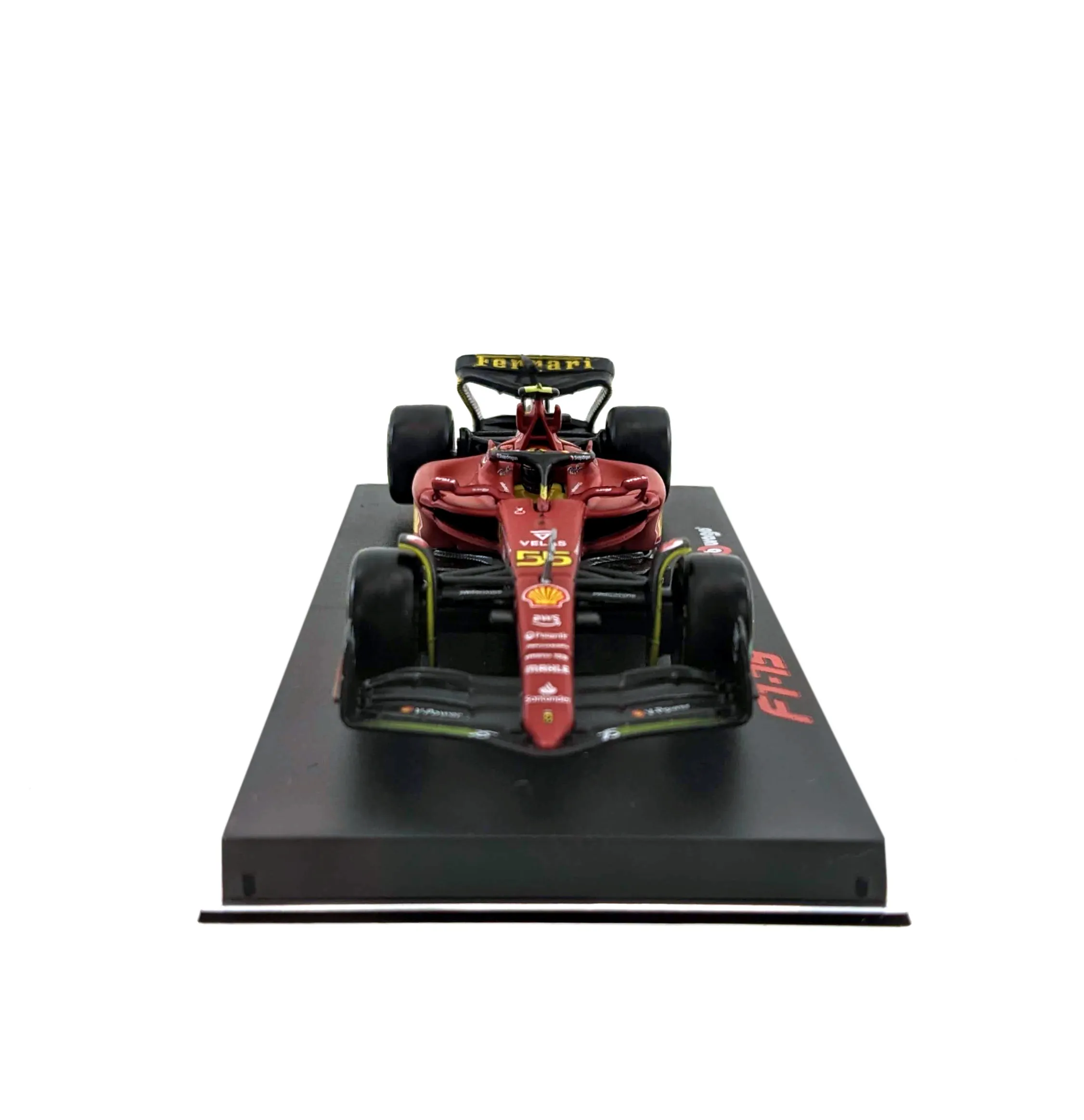 Bburago 18-36831 - Modellauto - Ferrari F1-75 Sainz #55 Monza-Ausführung (mit Fahrer, Maßstab 1:43)