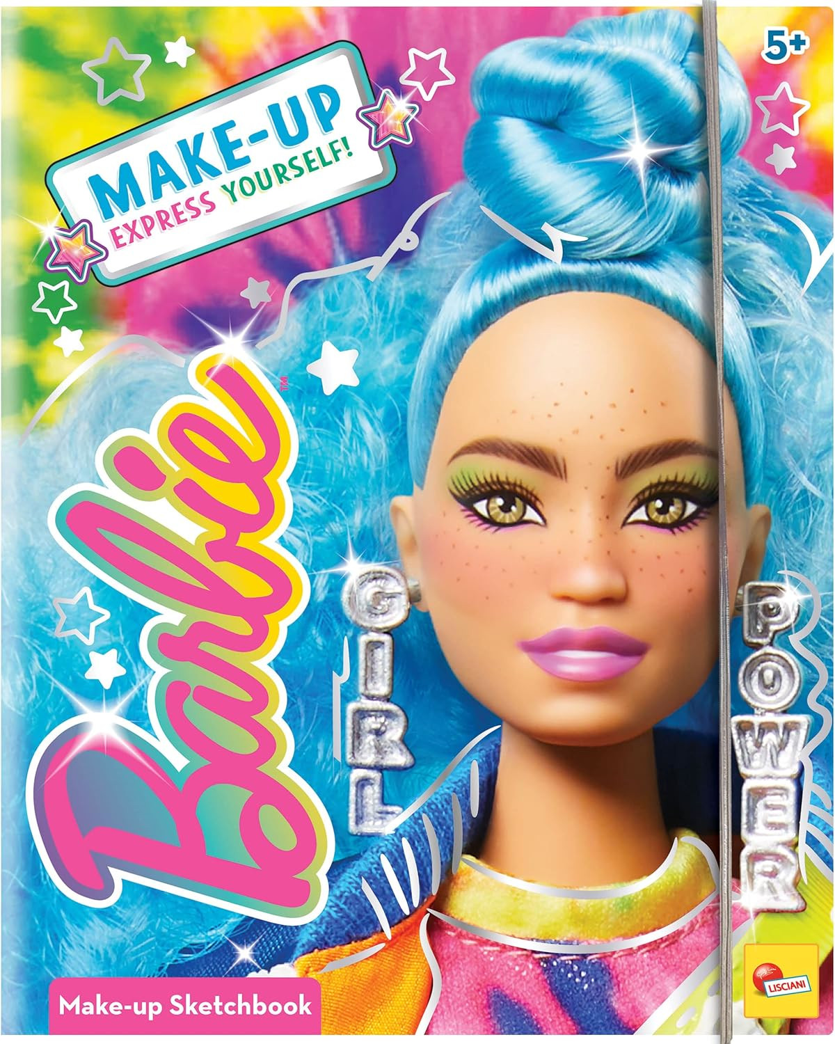 Lisciani 12938 - Barbie Sketch Book Make Up Goal