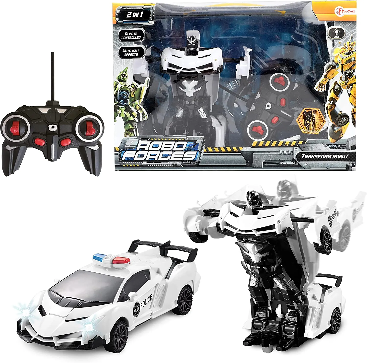 Toi-Toys - Transform Roboter - Robo Forces (mit Licht & Fernsteuerung)