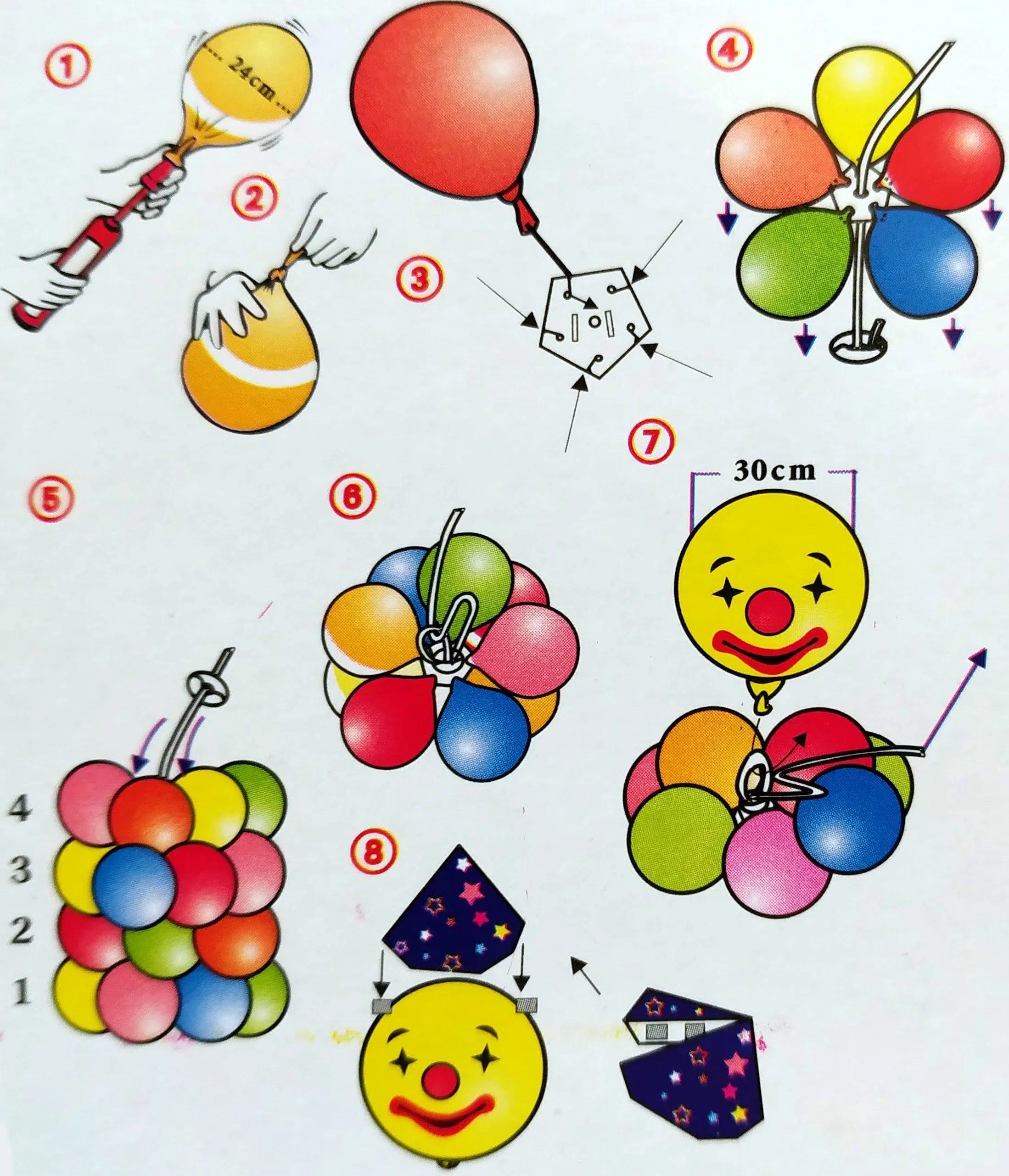 DIY Ballon Clown (110cm)