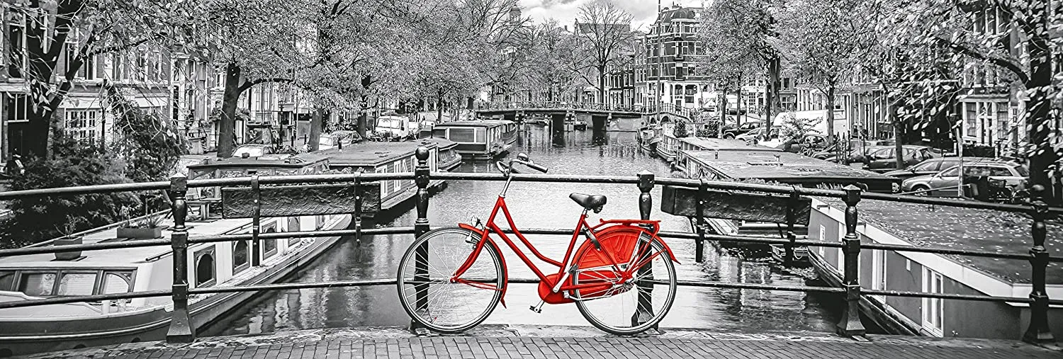 Clementoni High Quality Collection Puzzle "Amsterdam Bicycle" 1000 Teile Panorama