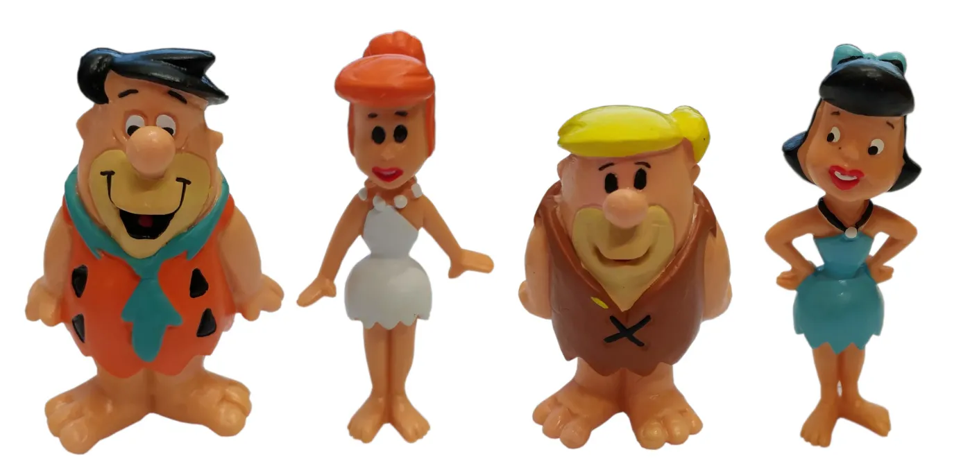 Familie Feuerstein Figuren 6cm (4er Set)