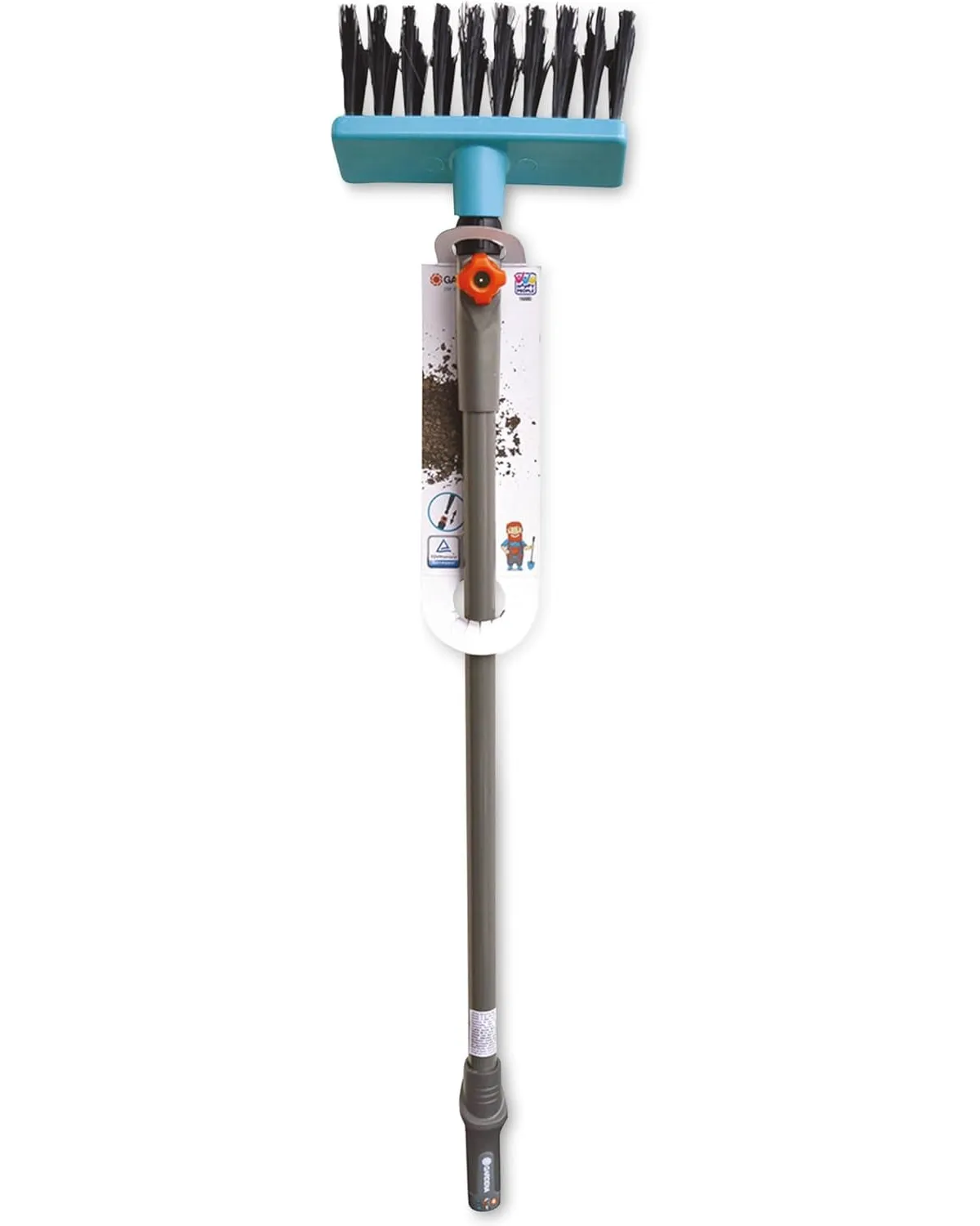 Happy People 16880 - Kinder Gartenwerkzeug - GARDENA Combisystem Besen (78cm)