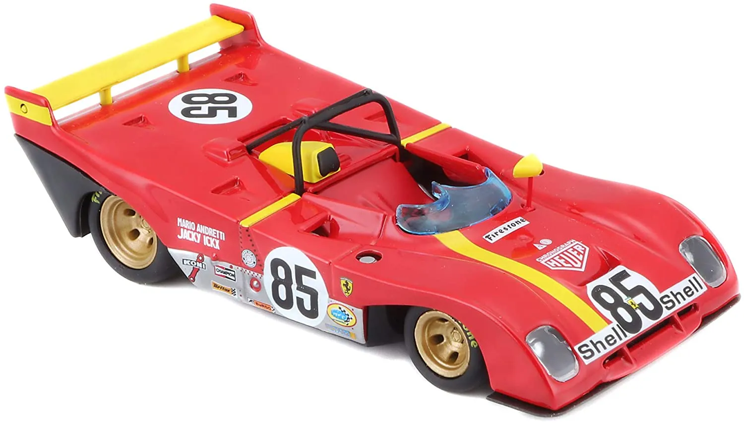 Bburago - Modellauto - Ferrari 312 P 1972 (Maßstab 1:43) in Geschenkbox