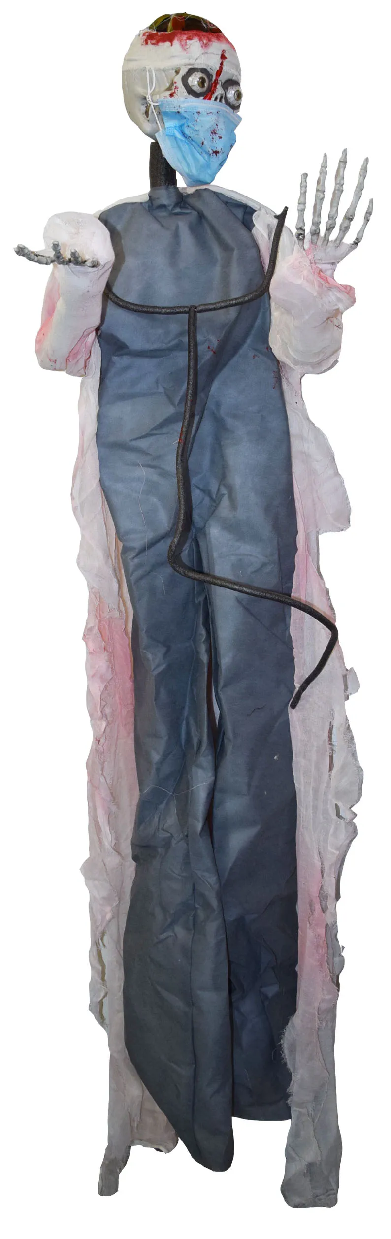 Halloween - Horrorfigur mit Leuchtfunktion - Horror-Chefarzt Dr. Ripper (190cm)