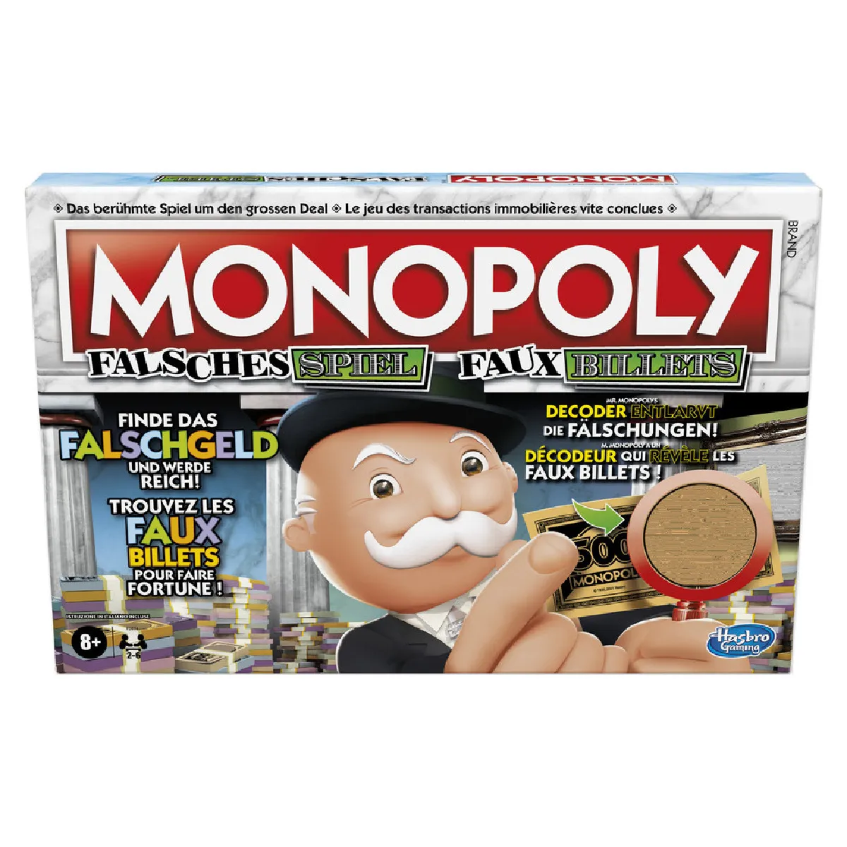 Hasbro - Brettspiel - Monopoly Falsches Spiel (deutsch/französisch)