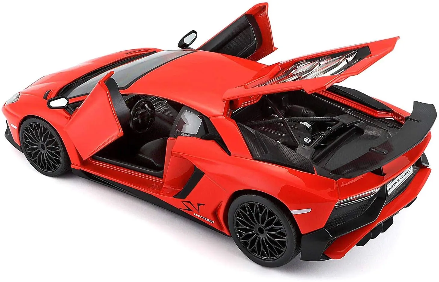 Bburago 18-21079 - Modellauto - Lamborghini Aventador LP 750-4SV (rot, Maßstab 1:24)