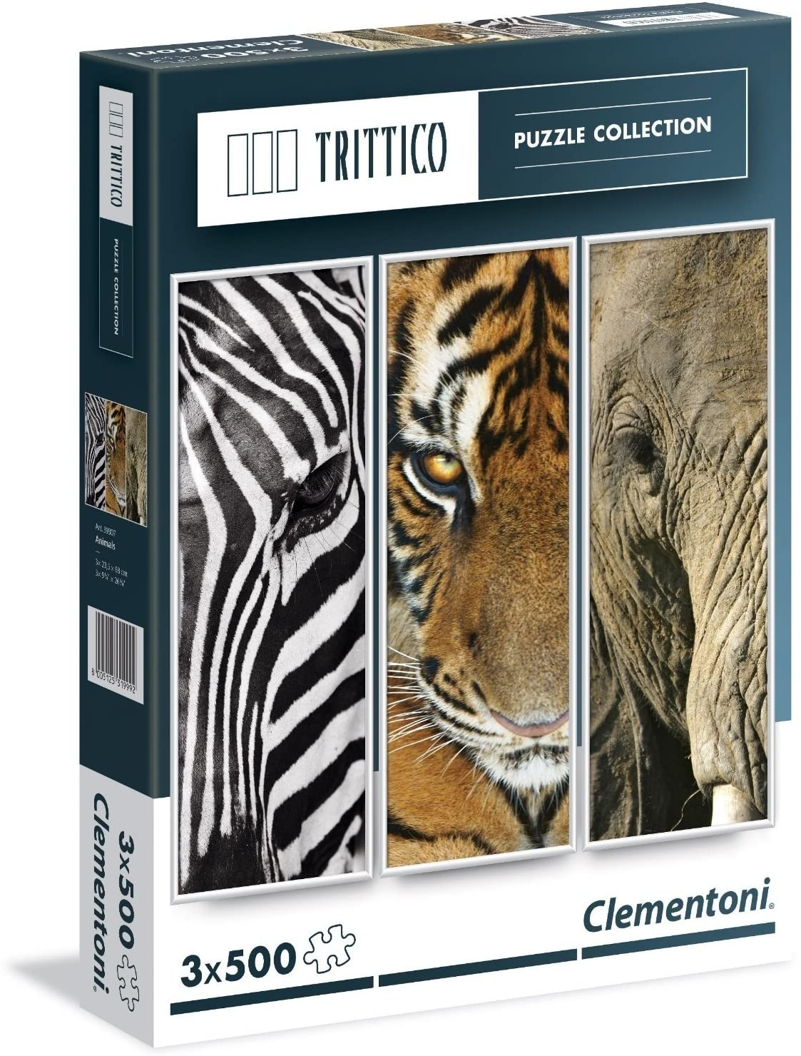 Clementoni - Puzzle - Animals (3x500 Teile)