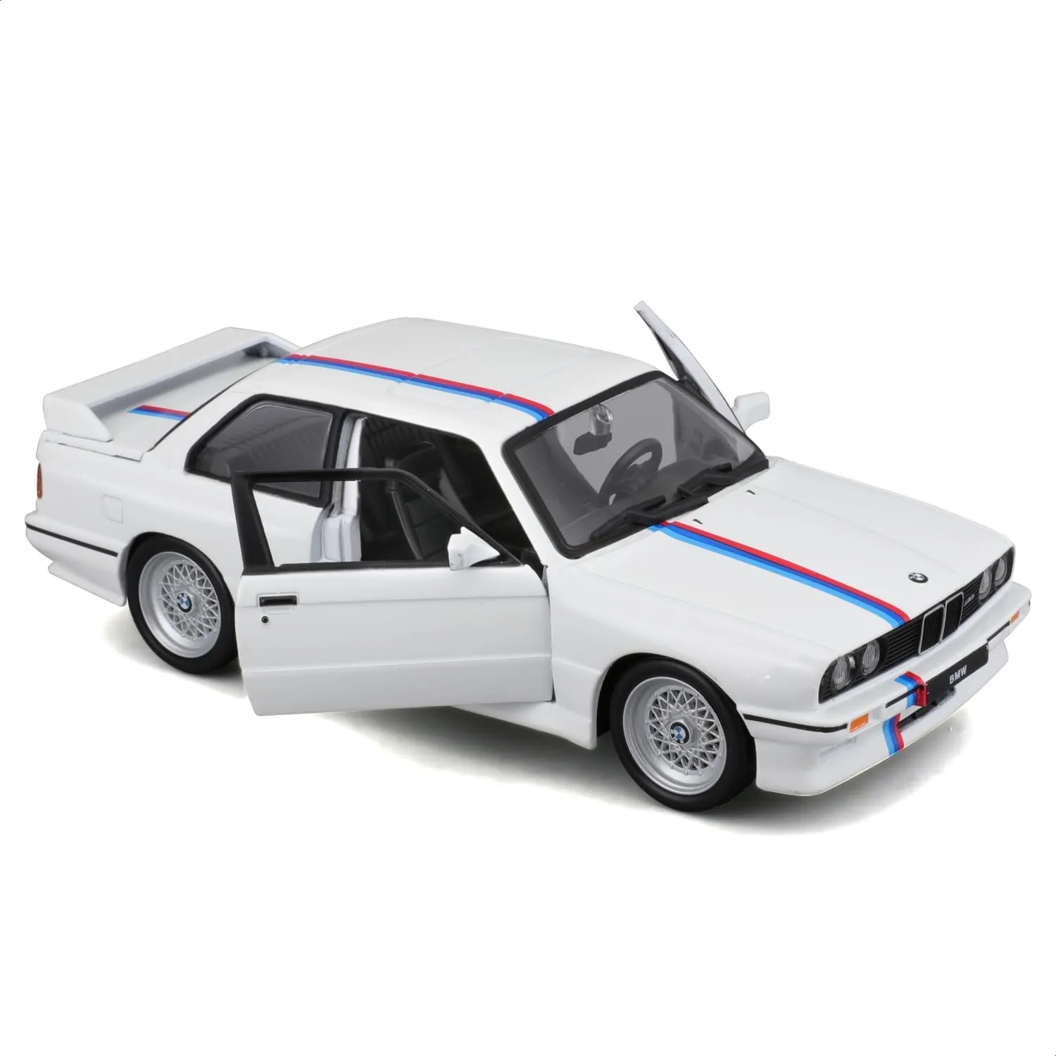 Bburago 18-21100 - Modellauto - BMW 3 Series M3 1988 (weiß, Maßstab 1:24)