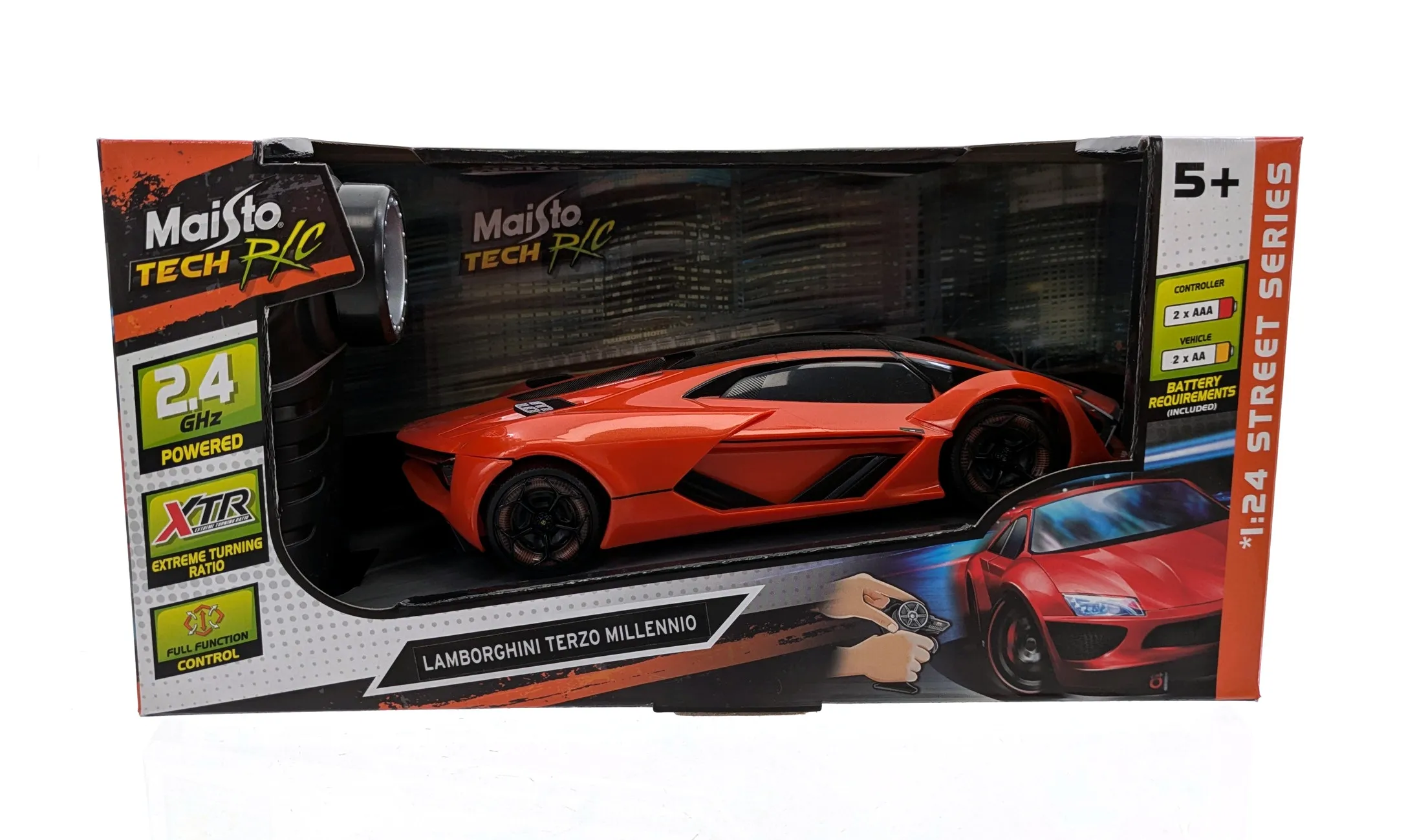 Maisto Tech 81525 - Ferngesteuertes Auto - Lamborghini Terzo Millennio (orange, Maßstab 1:24)