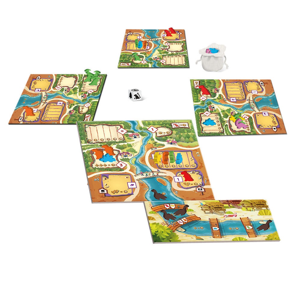 Board Game Box - Draftosaurus + 2 Erweiterungen (Aerial Show + Marina)