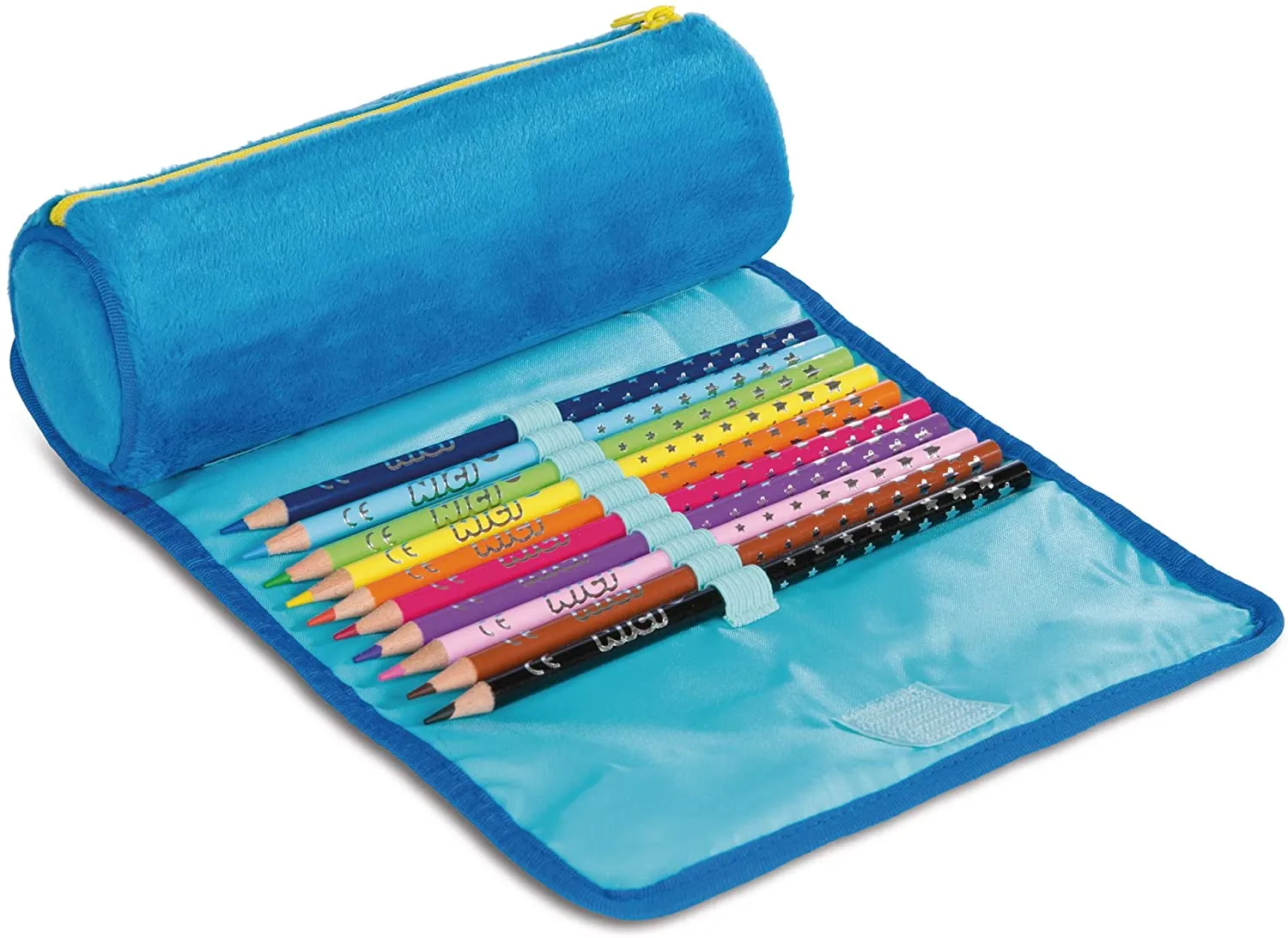 NICI Sesamstraße Kindergartentasche Ernie + Münztasche/Portemonee + Stiftemäppchen (3er-Set)