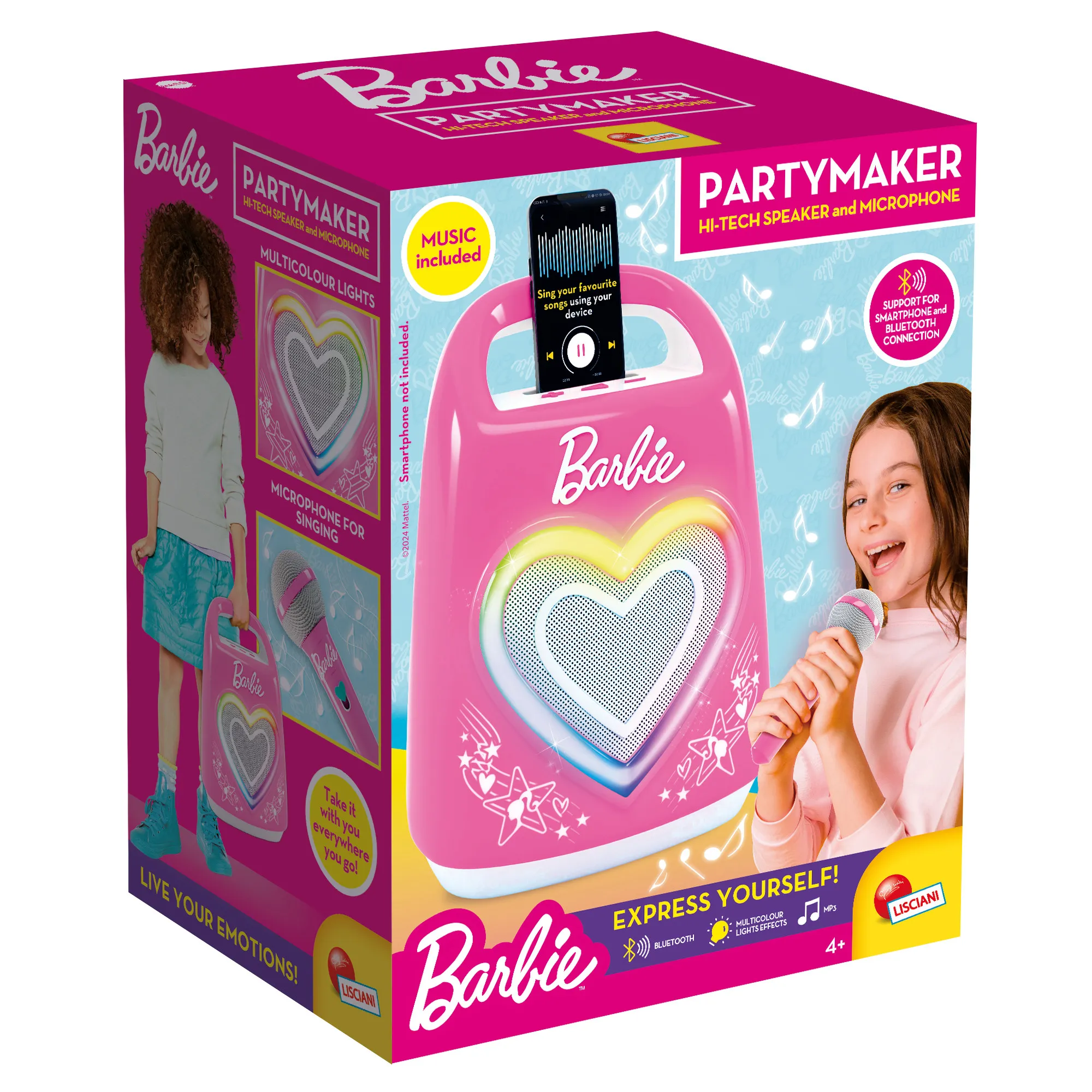 Lisciani 104475 - Barbie Partymaker Lautsprecher und Mikrofon