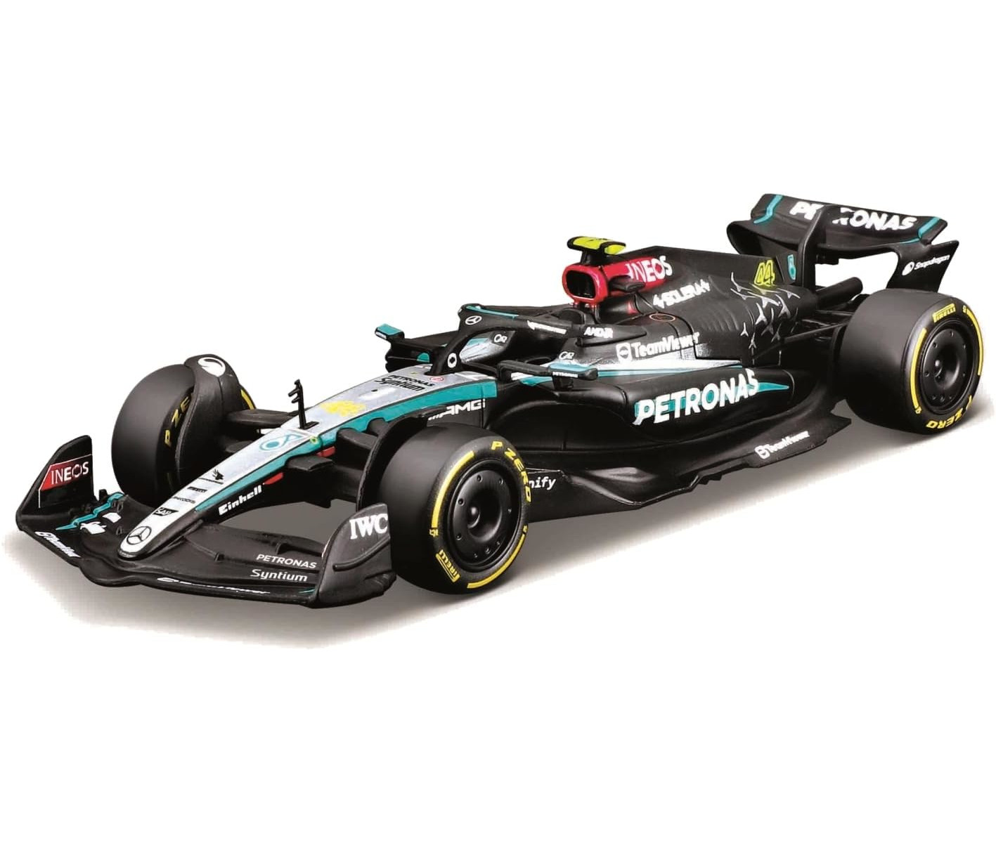 Bburago 18-38208H - Modellauto - F1 MB AMG W15E GB GP Hamilton #44 (Maßstab 1:43)