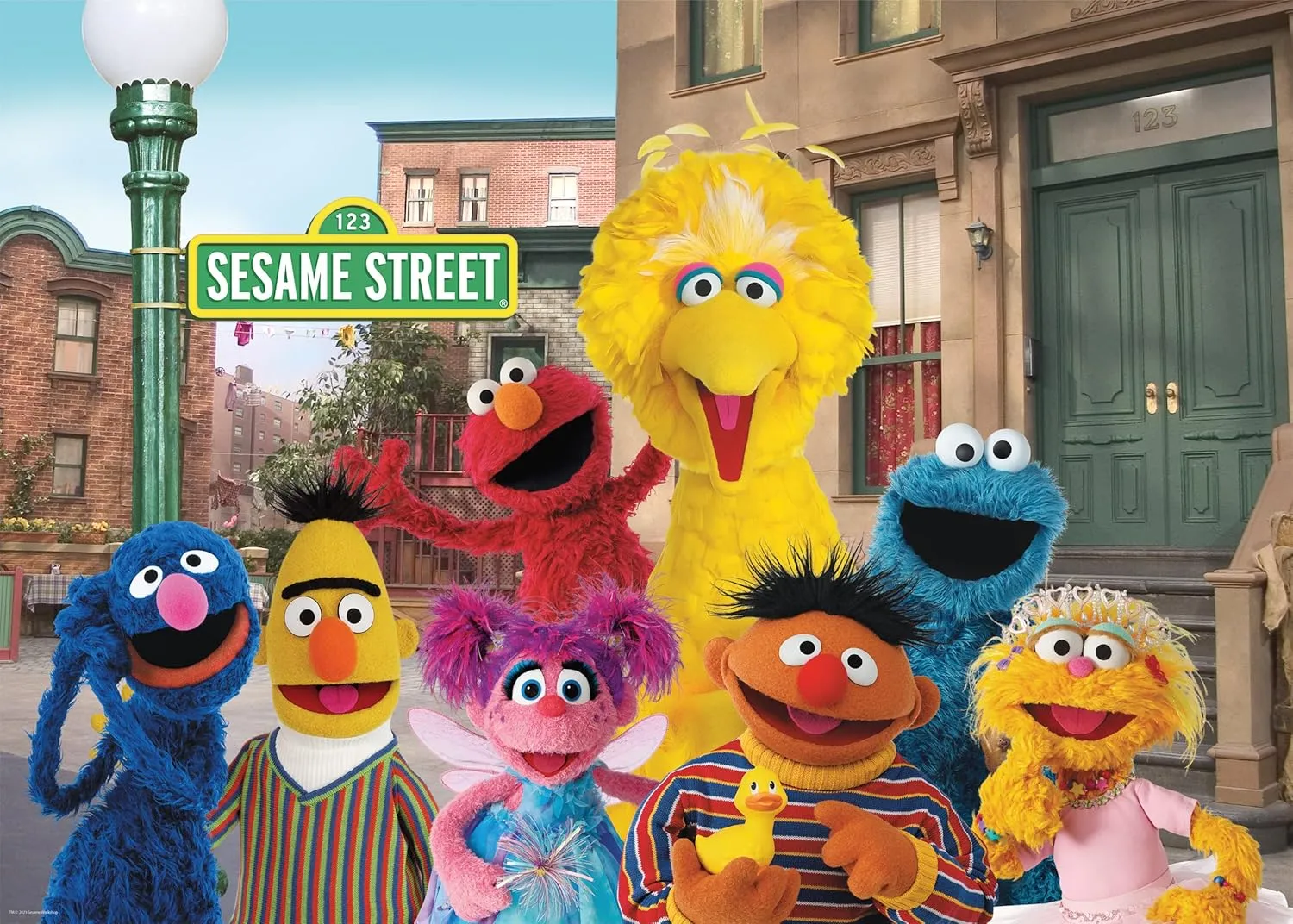 Schmidt 57574 - Sesamstraße Puzzle 1000 Teile Ein Wiedersehen mit guten alten Freunden