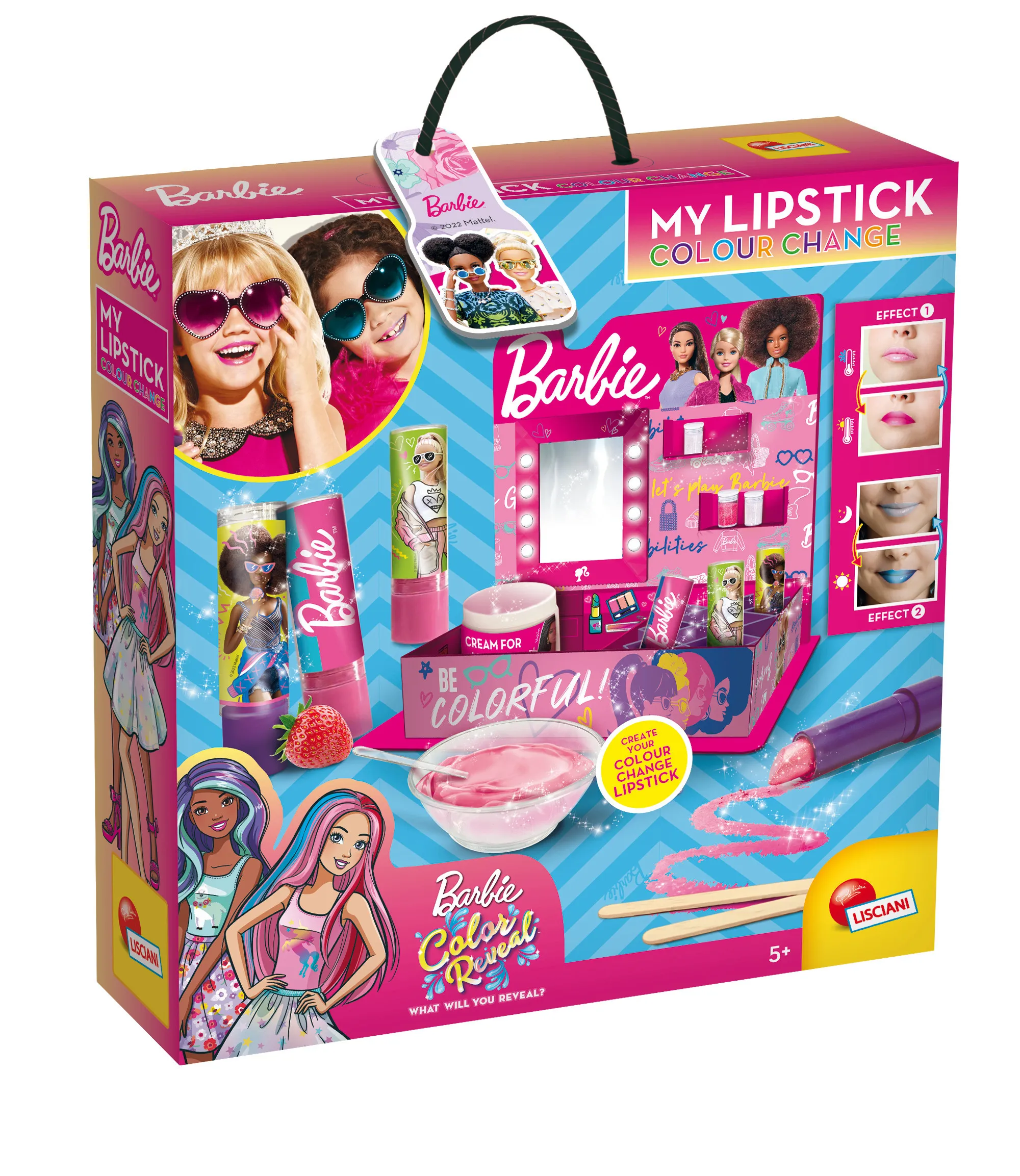 Lisciani 88638 - Farbige Barbie Lippenstifte