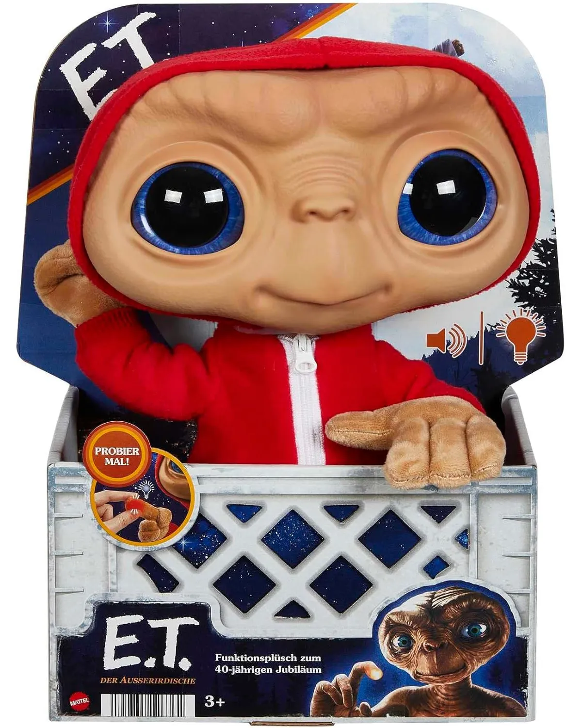 Mattel HMG06 - Plüschfigur - E.T. (28cm) mit Licht und Sound