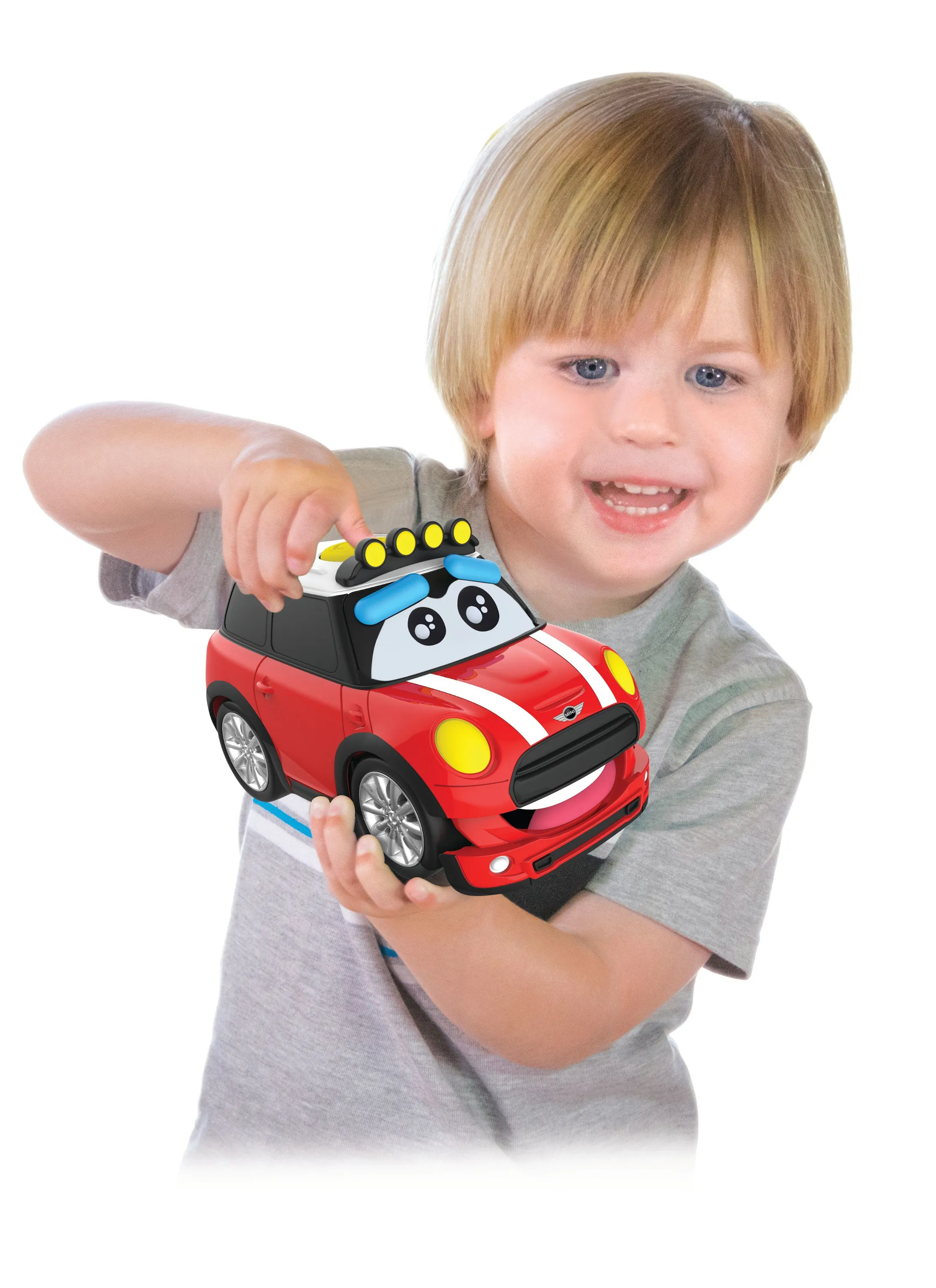 BB Junior - Spielzeugauto - Laugh & Play Mini Cooper (13,5cm, rot)