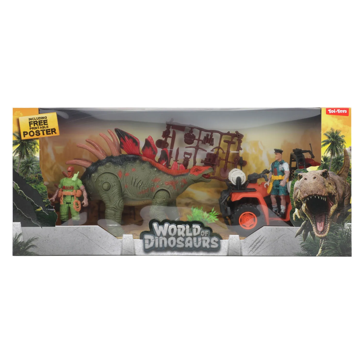 oi-Toys WORLD OF DINOSAURS Dino + Quad Spielset