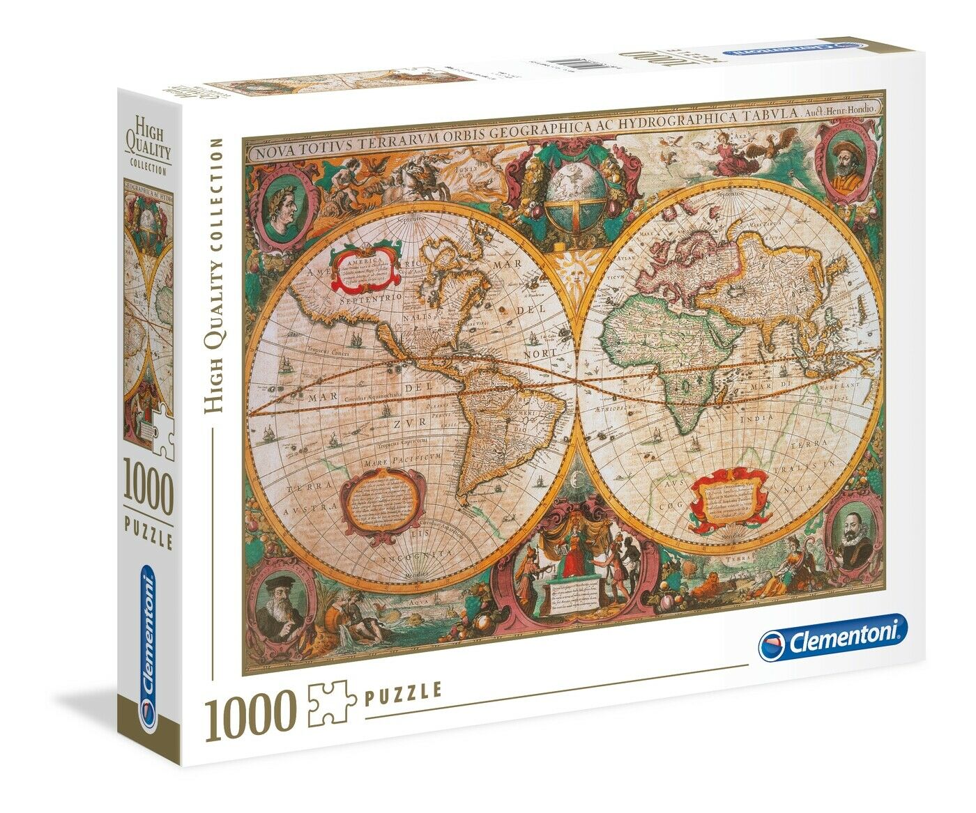Clementoni - High Quality Collection Puzzle - Alte Karte (1000 Teile)